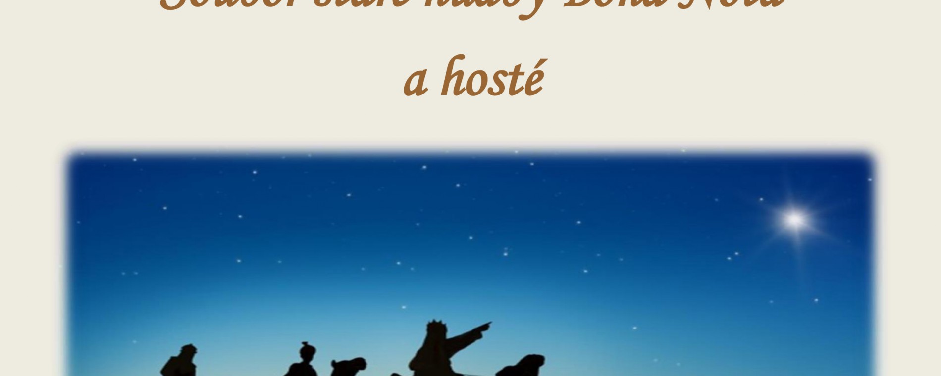 Tříkrálový koncert Bona Nota: Již slunce z hvězdy vyšlo