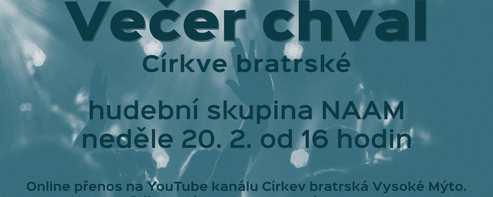Společný online Večer chval Církve bratrské