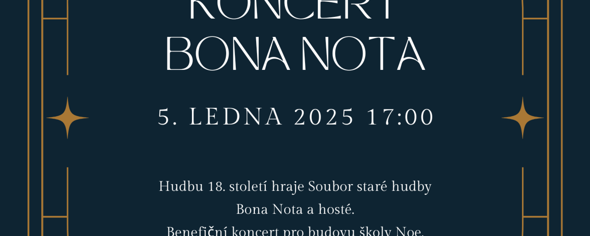Tříkrálový benefiční koncert Bona Nota