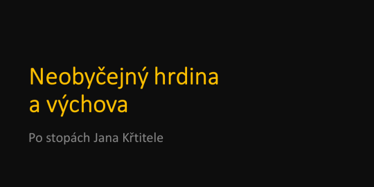 Po stopách Jana Křtitele