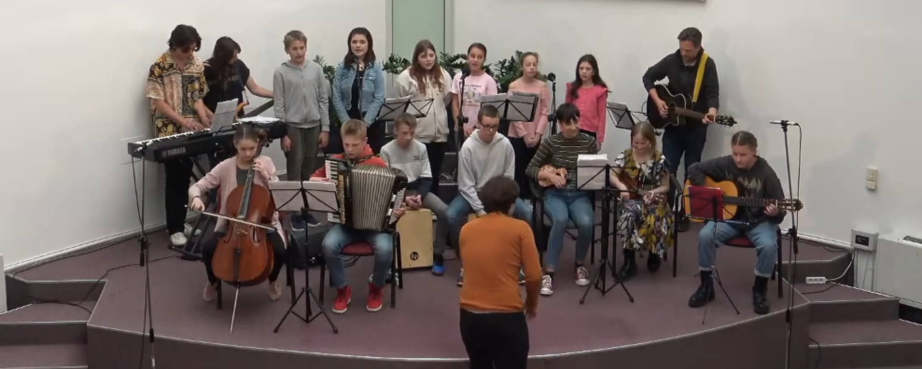 Vystoupení žáků ZŠ Noe pro senior klub